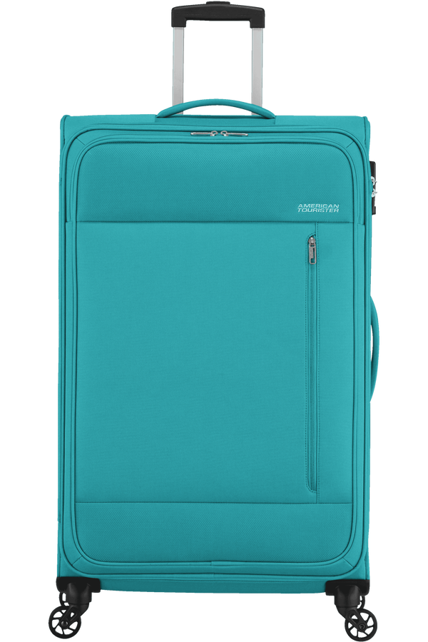 American Tourister Heat Wave Spinner TSA 80cm Aqua Blue