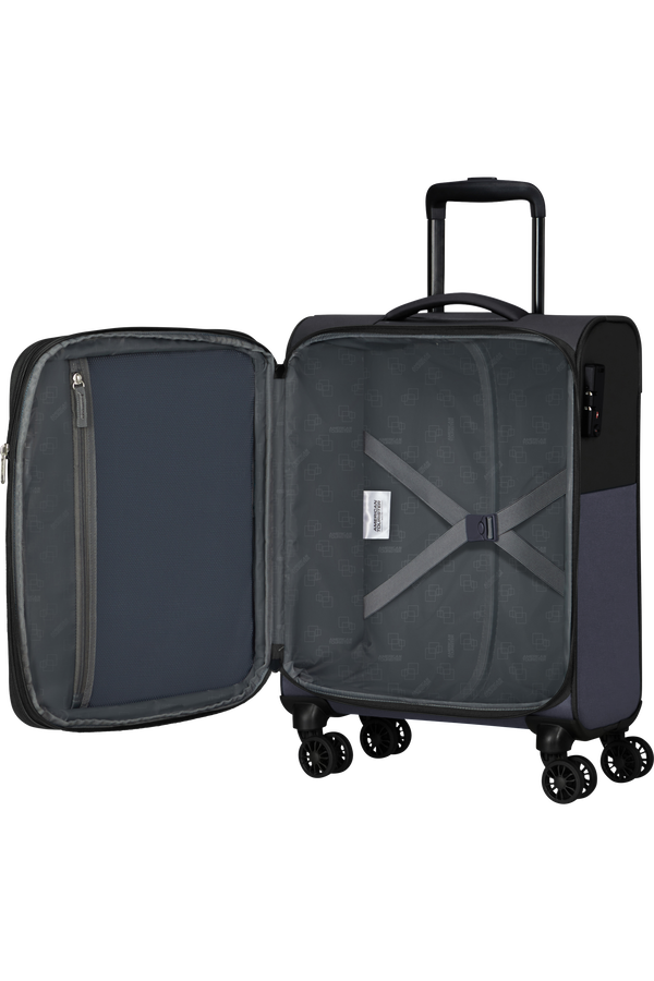 American Tourister Daring Dash Spinner Expandable TSA S  Black/Grey American Tourister Daring Dash Spinner Expandable TSA S  Black/Grey