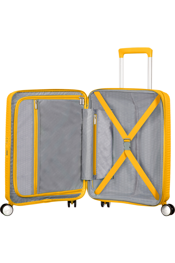 American Tourister Soundbox Spinner 55  Golden Yellow