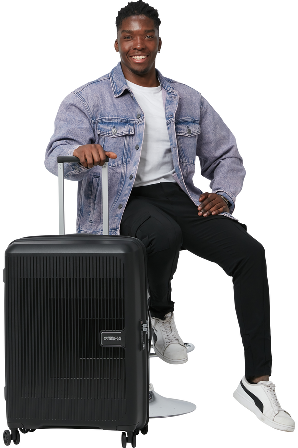 American Tourister Aerostep Spinner 67/24 Exp Tsa 67cm  Zwart American Tourister Aerostep Spinner 67/24 Exp Tsa 67cm  Zwart