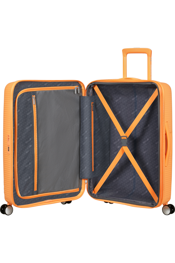 SoundBox 67cm Middelgrote ruimbagage | American Tourister SoundBox Spinner TSA Expandable 67cm  Papaya Pop