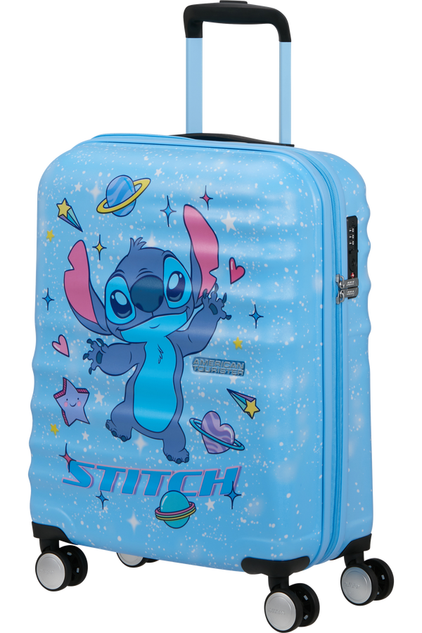 Disney Wavebreaker 55cm Handbagage | American Tourister Disney Wavebreaker Spinner TSA Disney Fl 55cm  Stitch Universe