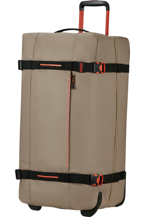 American Tourister Urban Track Duffle with Wheels Coated L  Beige/Orange American Tourister Urban Track Duffle with Wheels Coated L  Beige/Orange