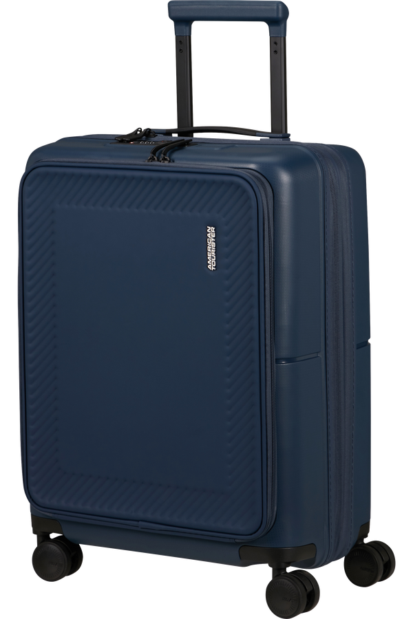 American Tourister DashPop Spinner Expandable Frontloader 55cm  Midnight Blue