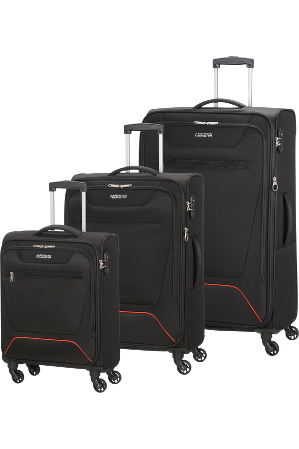 American Tourister Hyperbreez 3 pc Set A  Zwart