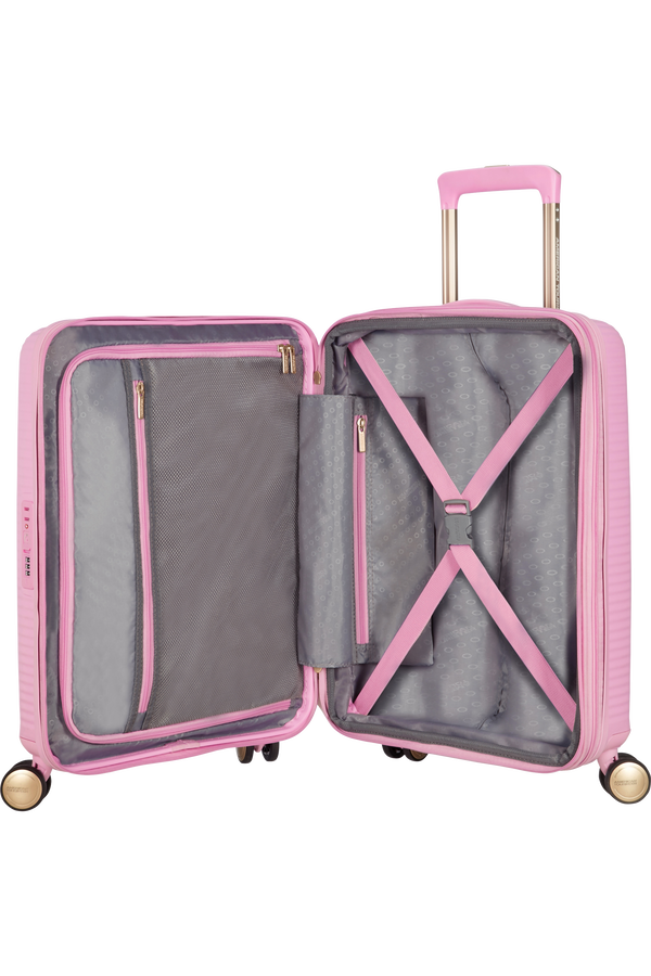 American Tourister Soundbox Spinner TSA Expandable 55cm  Pearl Pink/Gold American Tourister Soundbox Spinner TSA Expandable 55cm  Pearl Pink/Gold