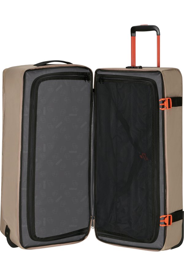 American Tourister Urban Track Duffle with Wheels Coated L  Beige/Orange American Tourister Urban Track Duffle with Wheels Coated L  Beige/Orange