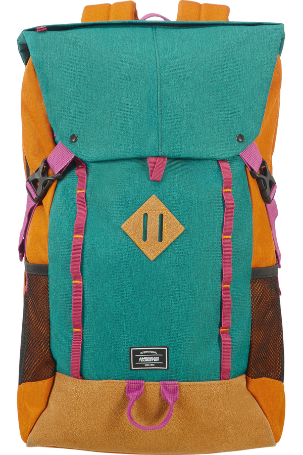 American Tourister Urban Groove Lifestyle Backpack 17.3inch  Green/Orange