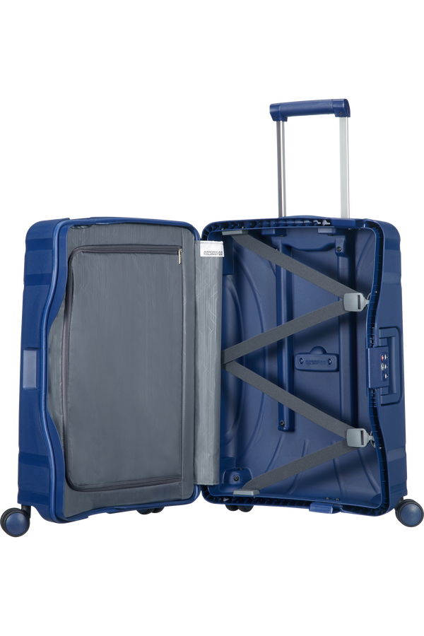 American Tourister Lock'n'Roll Handbagage koffer met 4 wielen 55x40x20cm Nocturne Blue