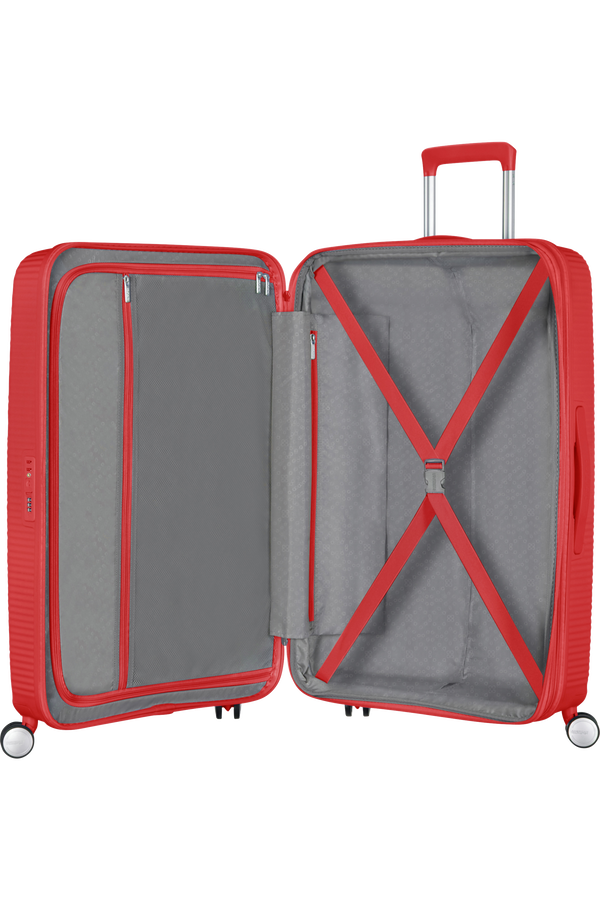 American Tourister Soundbox Spinner Expandable 77cm  Coral Red