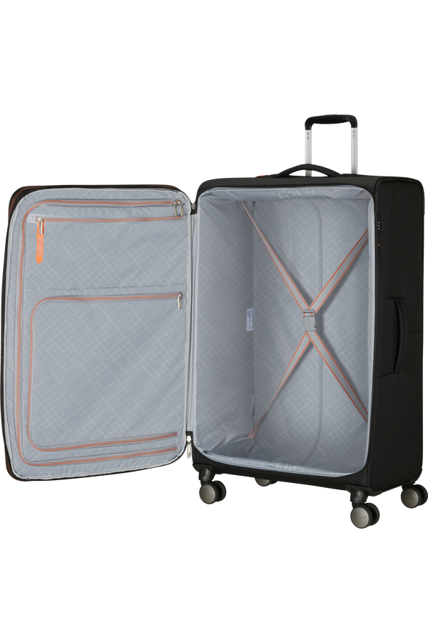 American Tourister Wanderlite Spinner EXP TSA XL  Shadow Black