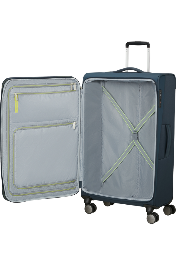 American Tourister Wanderlite Spinner EXP TSA L  Dark Navy