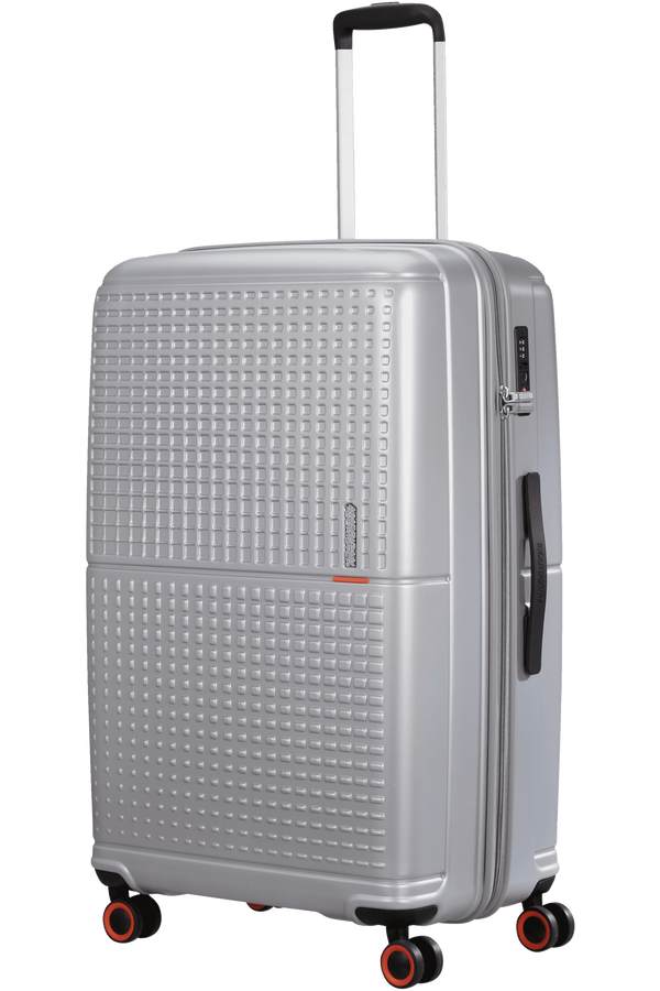 American Tourister Geopop Spinner 77/28 Tsa. 77cm  Metallic Silver