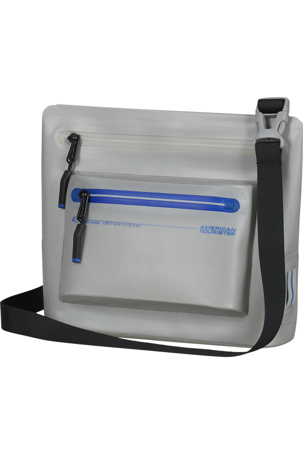 Colourdry M Schoudertas | American Tourister Colourdry Shoulder Bag M  Glacial Silver