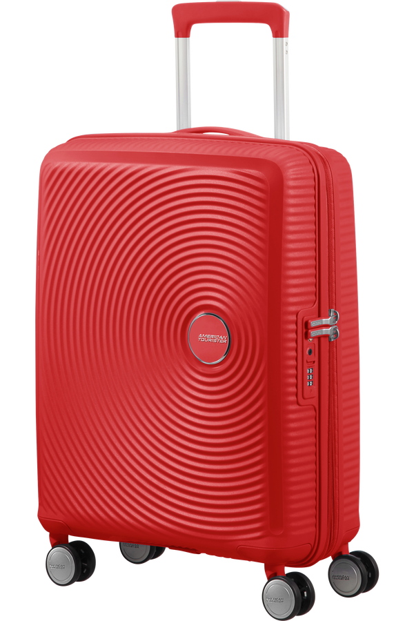 American Tourister Soundbox Spinner Expandable 55cm  Coral Red