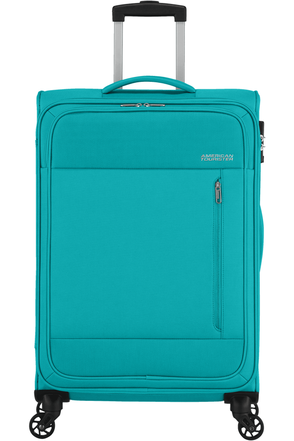 American Tourister Heat Wave Spinner TSA 68cm Aqua Blue