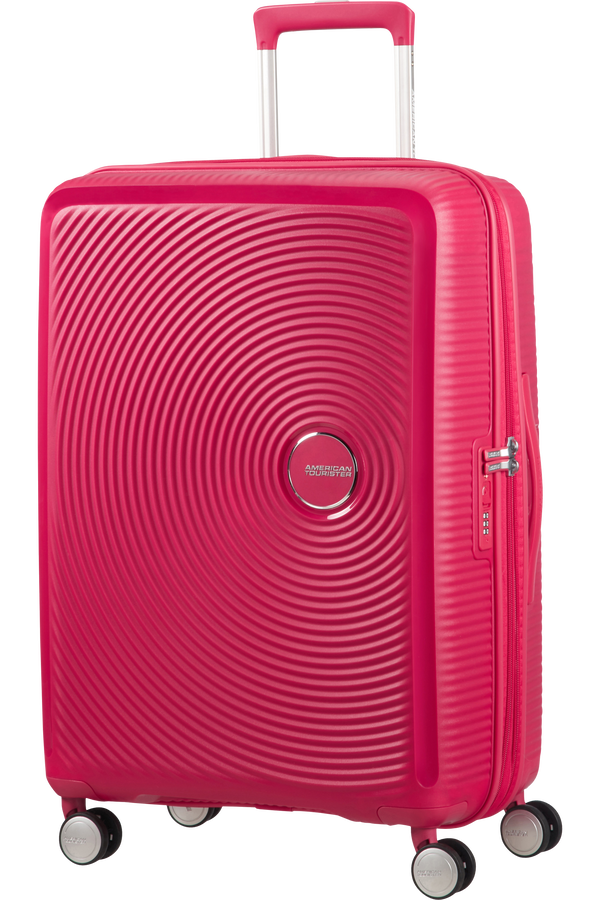 American Tourister Soundbox Spinner uitbreidbaar 67cm Lightning Pink American Tourister Soundbox Spinner uitbreidbaar 67cm Lightning Pink