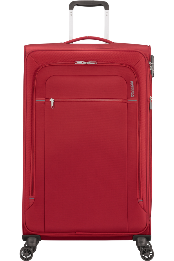 American Tourister Crosstrack Spinner Expandable 79cm  Red/Grey