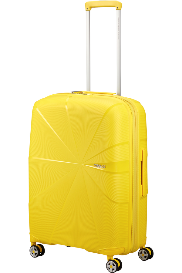 American Tourister StarVibe Spinner Expandable TSA 67cm Electric Lemon