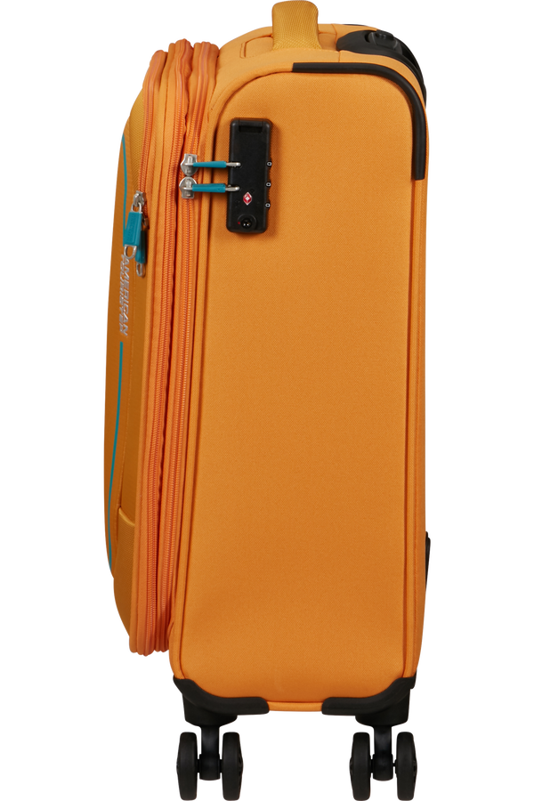 American Tourister Pulsonic Spinner Expandable 55cm  Sunset Yellow