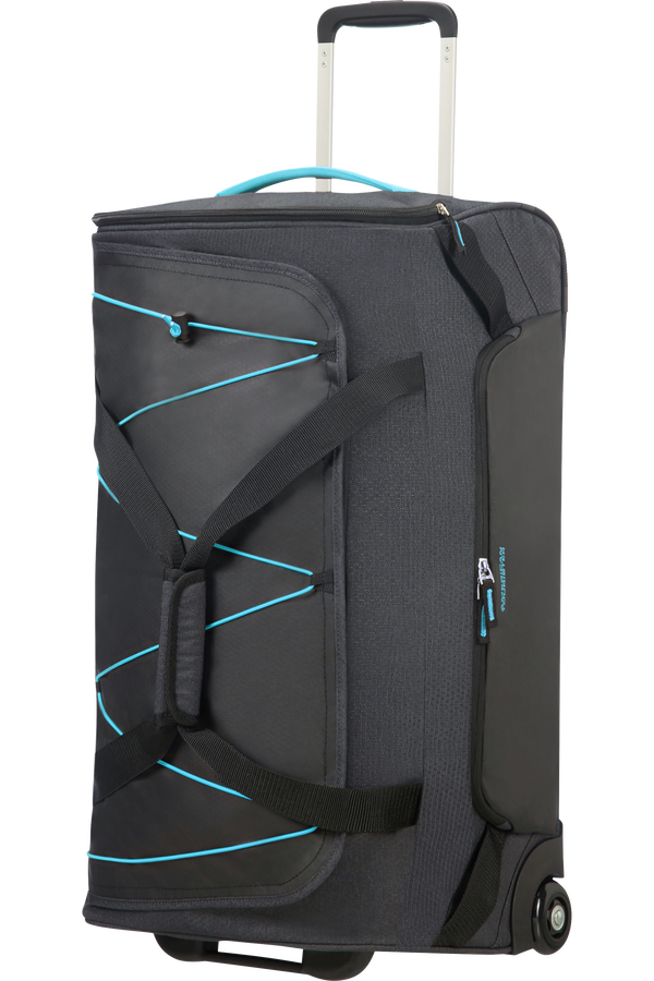American Tourister Road Quest Duffle with Wheels M  Graphite/Turquoise