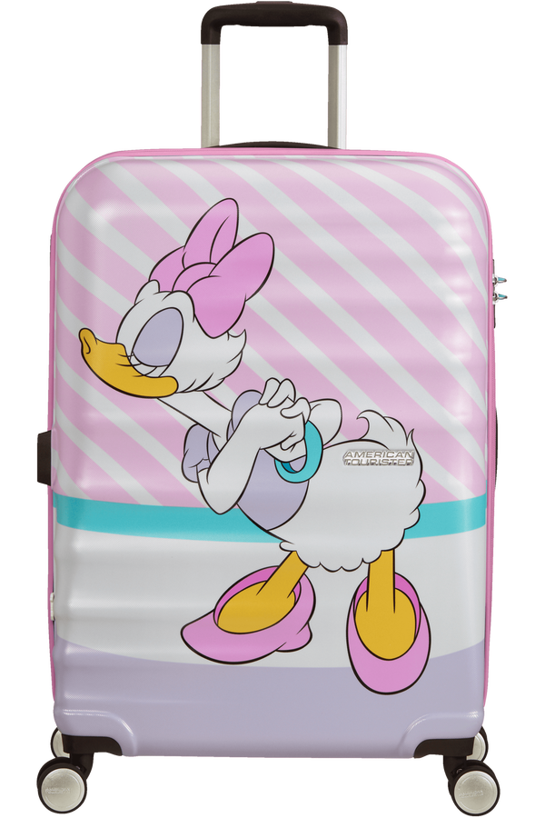American Tourister Wavebreaker Disney Spinner 67cm  Daisy Pink Kiss