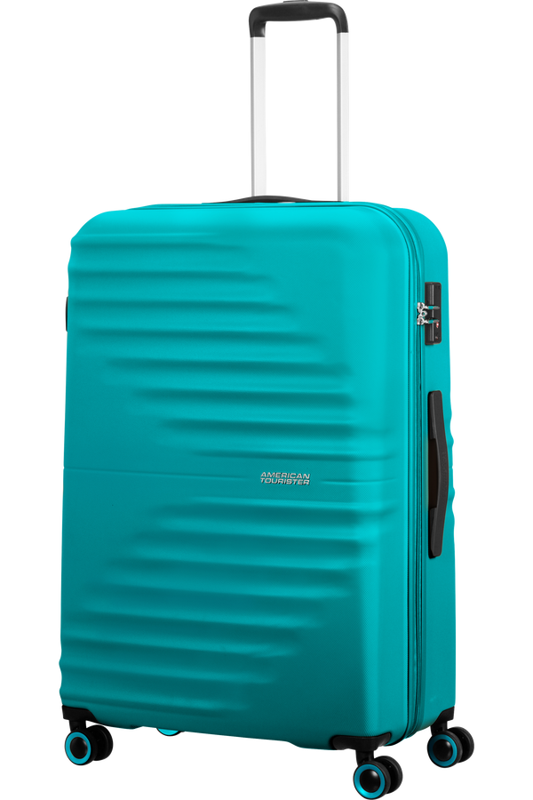 American Tourister Wavetwister Spinner TSA 77cm  Aqua Turquoise