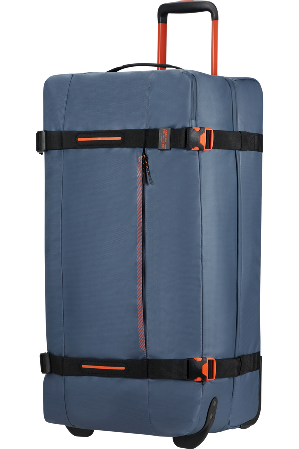 American Tourister Urban Track Duffle with Wheels Coated L  Navy/Orange American Tourister Urban Track Duffle with Wheels Coated L  Navy/Orange