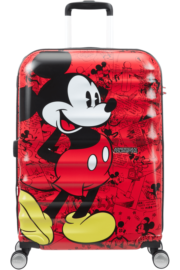 American Tourister Wavebreaker Disney Spinner 67cm Mickey Comics Red
