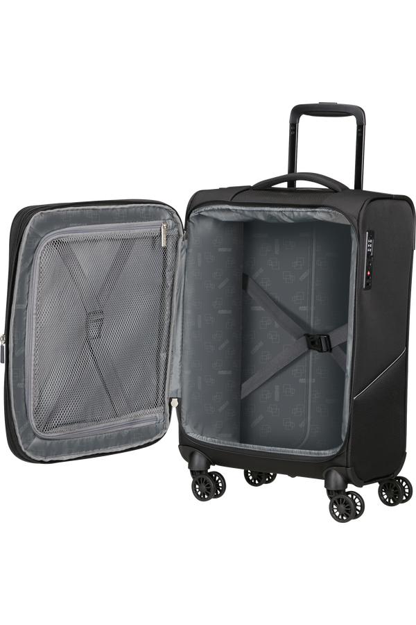 American Tourister SummerRide Spinner Expandable TSA 55cm L35  Zwart American Tourister SummerRide Spinner Expandable TSA 55cm L35  Zwart