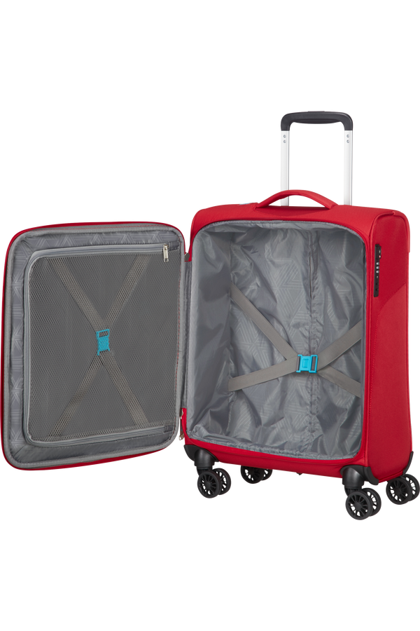 American Tourister Summerfunk Spinner Strict TSA 55cm  Rood American Tourister Summerfunk Spinner Strict TSA 55cm  Rood