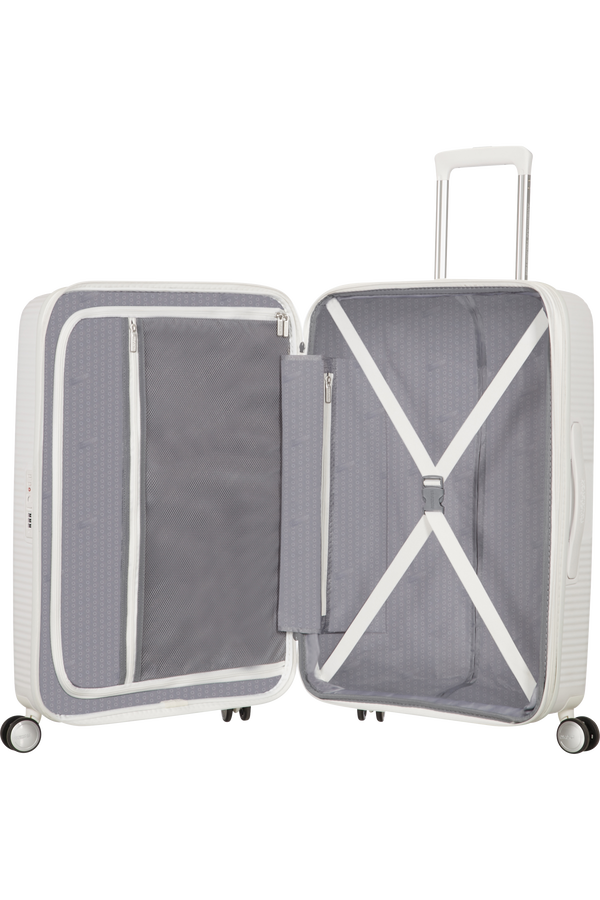 American Tourister Soundbox Spinner uitbreidbaar 77cm Pure White