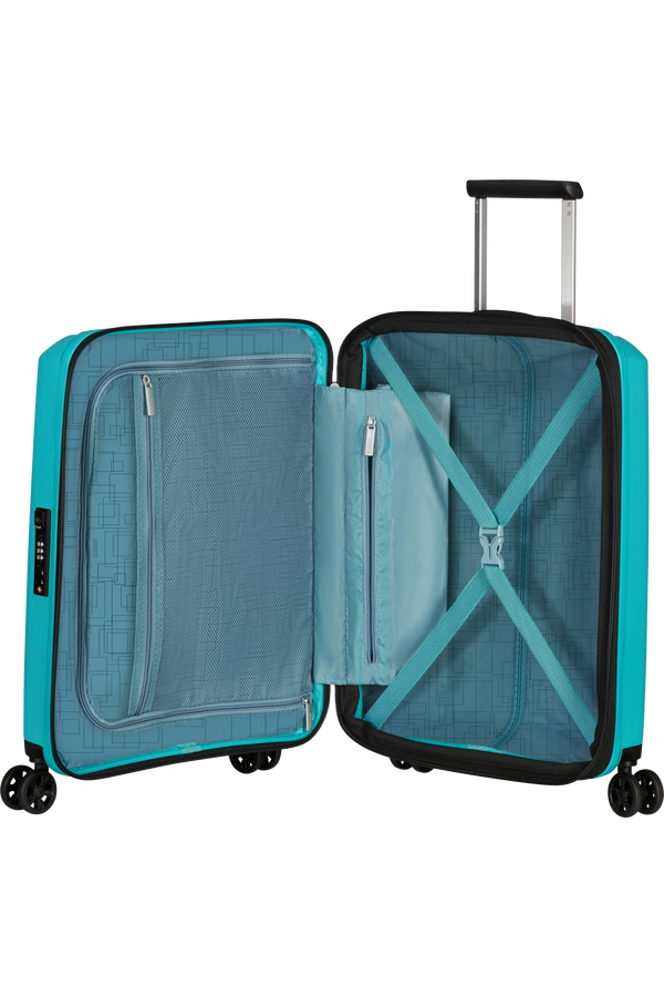 American Tourister Aerostep Spinner 55/20 Exp Tsa 55cm  Turquoise Tonic