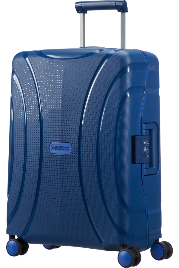 American Tourister Lock'n'Roll Handbagage koffer met 4 wielen 40x55x20cm Marine Blue