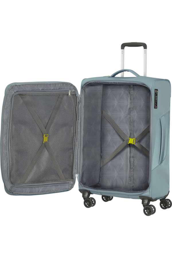 American Tourister Summerfunk Spinner Exp TSA 67cm  Metal Grey American Tourister Summerfunk Spinner Exp TSA 67cm  Metal Grey