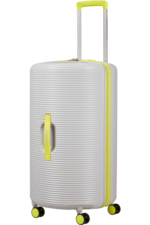 American Tourister Rollio Spinner 75cm  Light Grey/Lime