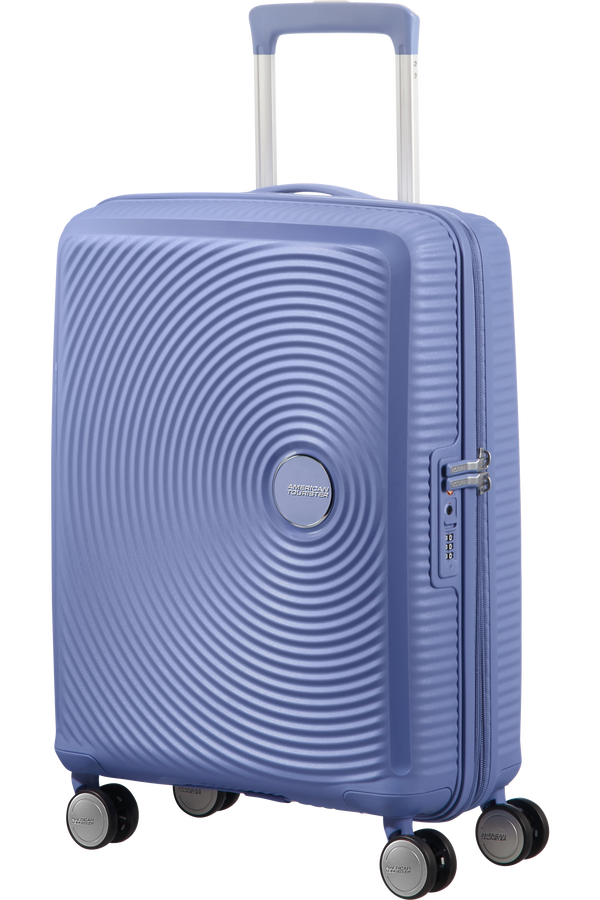 American Tourister Soundbox Spinner 55  Denim Blue American Tourister Soundbox Spinner 55  Denim Blue