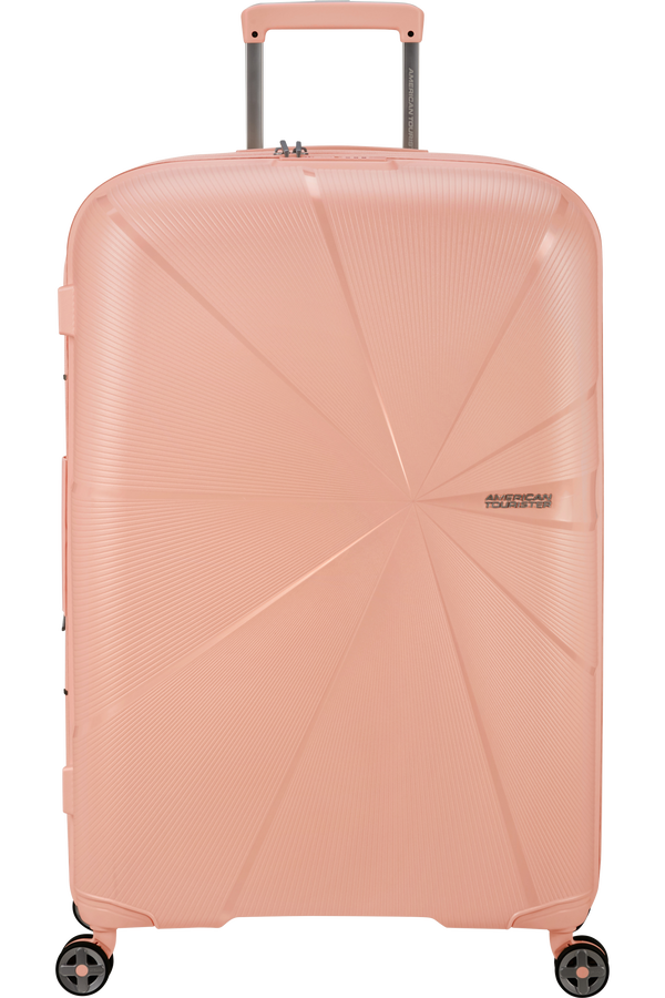American Tourister StarVibe Spinner Expandable TSA 77cm  Metallic Peach