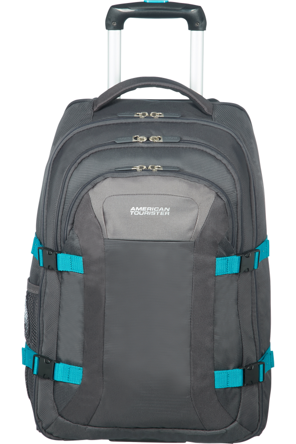 American Tourister Road Quest Laptop rugzak met Wielen 39.6cm/15.6inch  Grey/Turquoise