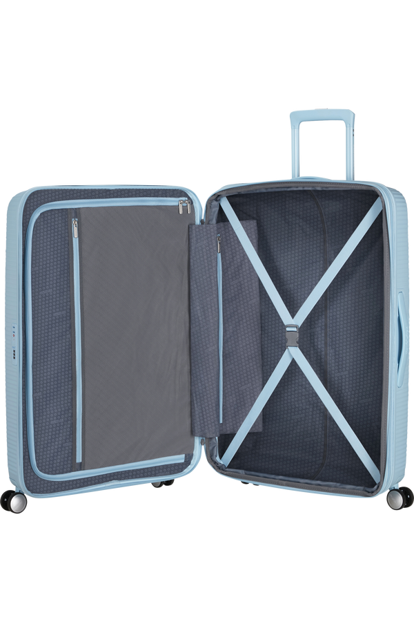 American Tourister SoundBox Spinner TSA Expandable 77cm  Pastel Blue American Tourister SoundBox Spinner TSA Expandable 77cm  Pastel Blue
