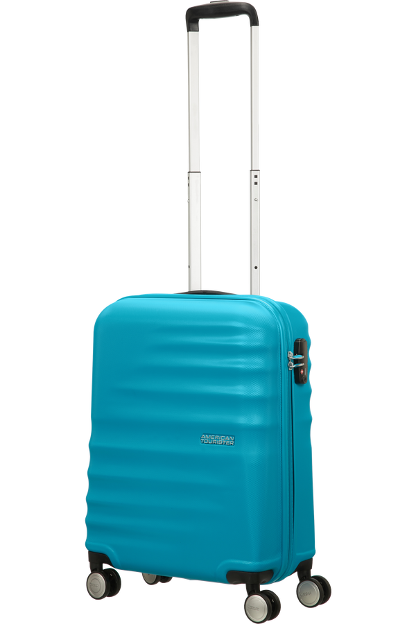 American Tourister Wavebreaker Handbagage koffer met 4 wielen 55x40x20cm Summer Sky