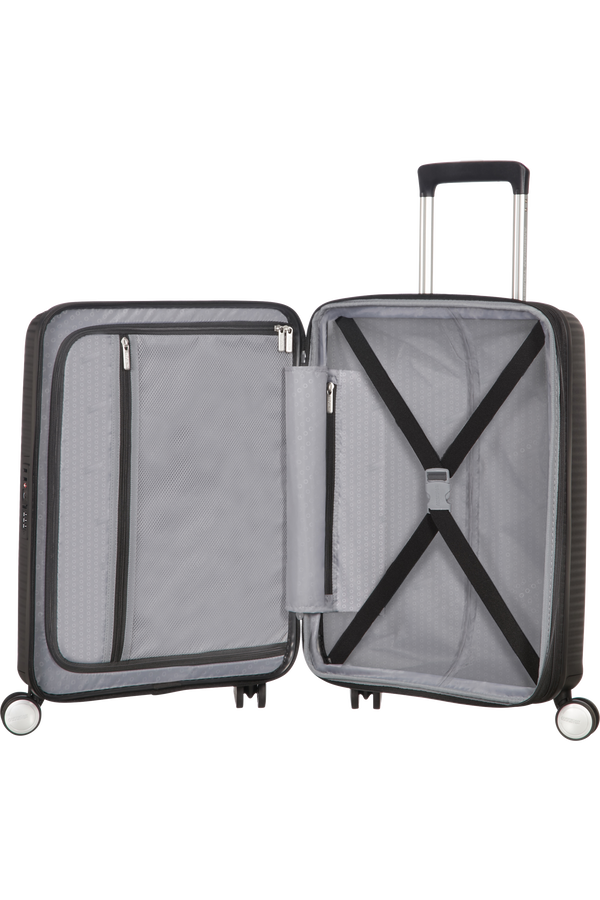 American Tourister Soundbox Spinner uitbreidbaar 55cm Bass Black