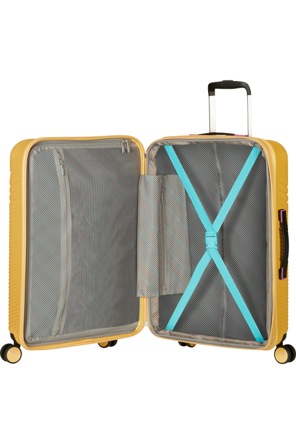 American Tourister Triple Trace Spinner TSA Expandable 67cm  Lemondrop/Pink American Tourister Triple Trace Spinner TSA Expandable 67cm  Lemondrop/Pink