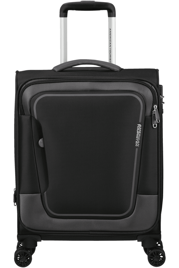 American Tourister Pulsonic Spinner Expandable 55cm  Asphalt Black