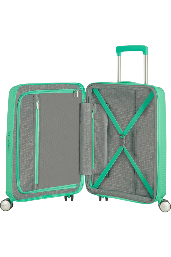American Tourister Soundbox Spinner 55  Deep Mint