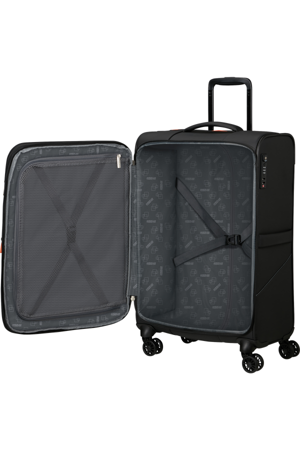 American Tourister SummerRide Spinner M EXP TSA SP 69cm  Zwart American Tourister SummerRide Spinner M EXP TSA SP 69cm  Zwart