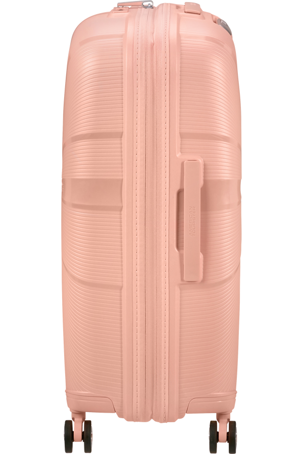 American Tourister StarVibe Spinner Expandable TSA 67cm  Metallic Peach