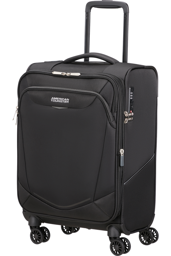 American Tourister SummerRide Spinner Expandable TSA 55cm L35  Zwart American Tourister SummerRide Spinner Expandable TSA 55cm L35  Zwart