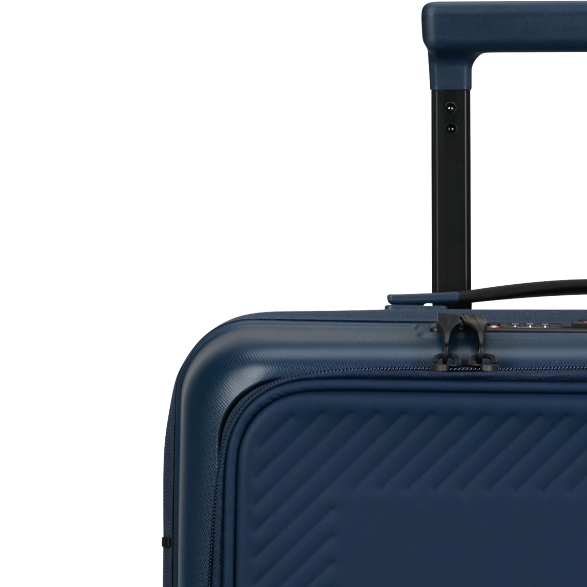 American Tourister Dashpop Spinner 55 Expandable Frontloader Midnight Blue