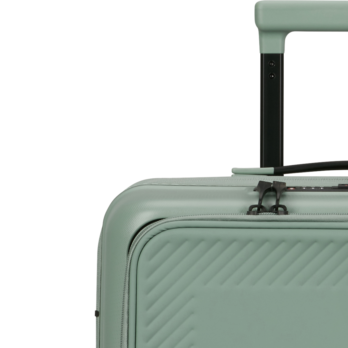 American Tourister Dashpop Spinner 55 Expandable Frontloader Iceberg Green